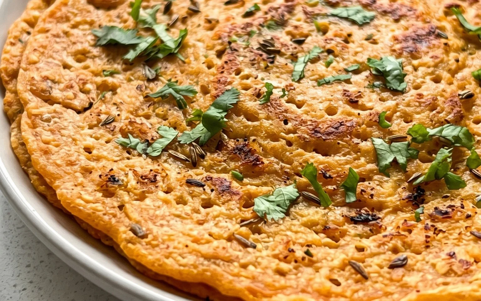 Masoor Dal Chilla | Savory Red Lentil Pancakes