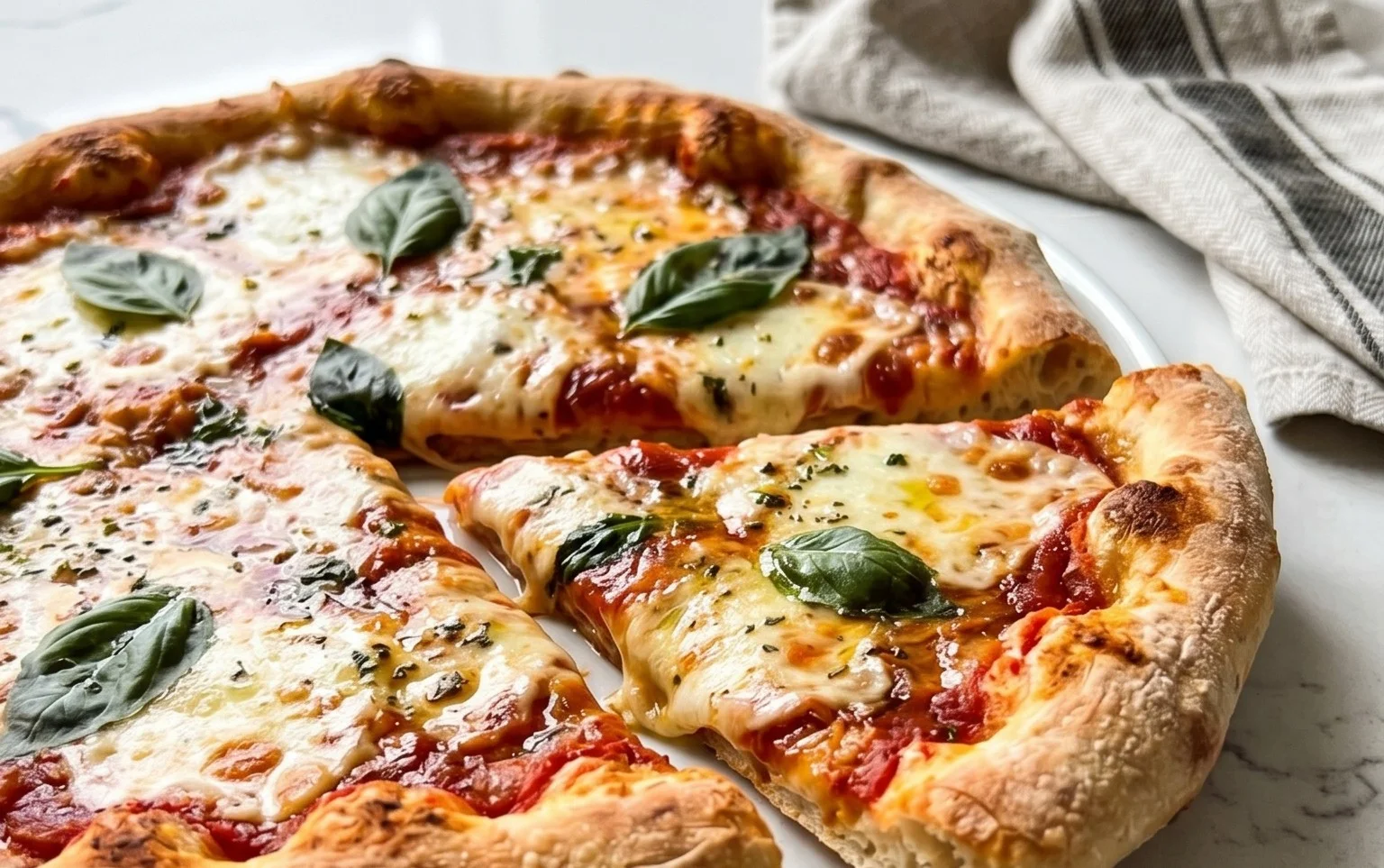 An excellent No Yeast Pizza Dough - quick easy homemade pizza!