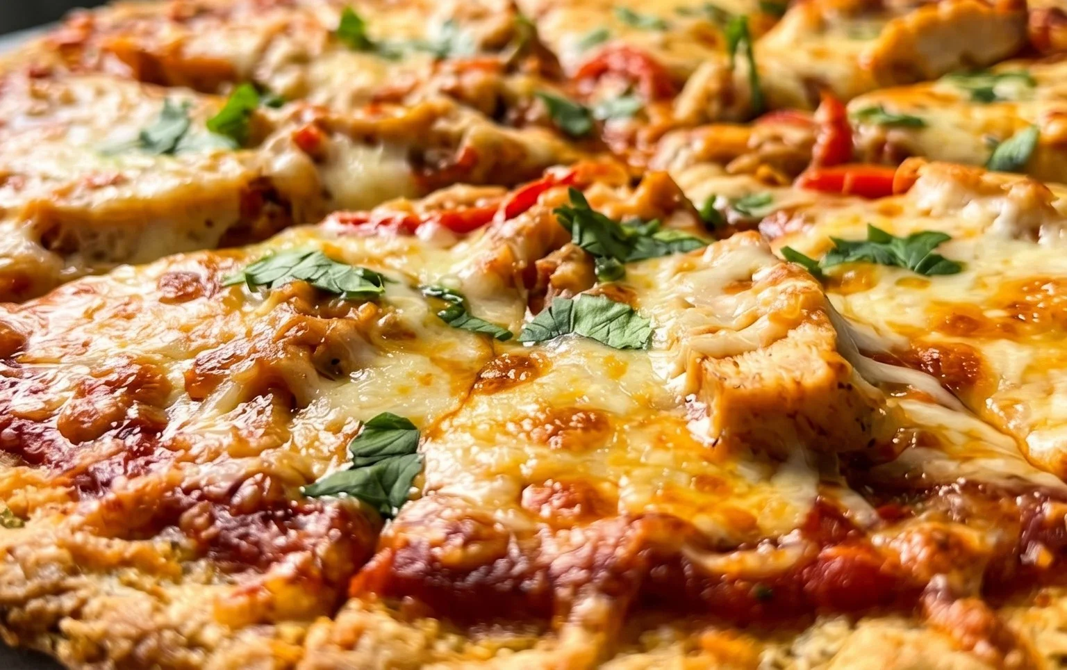 Chicken Crust Pizza (Low Carb + High Protein