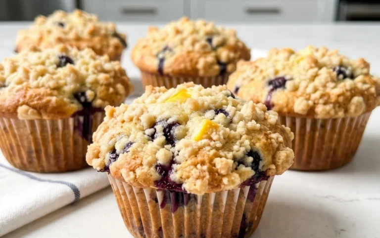 Lemon Blueberry Streusel Muffins