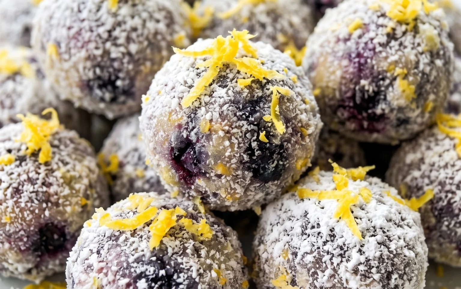 LEMON BLUEBERRY TRUFFLES