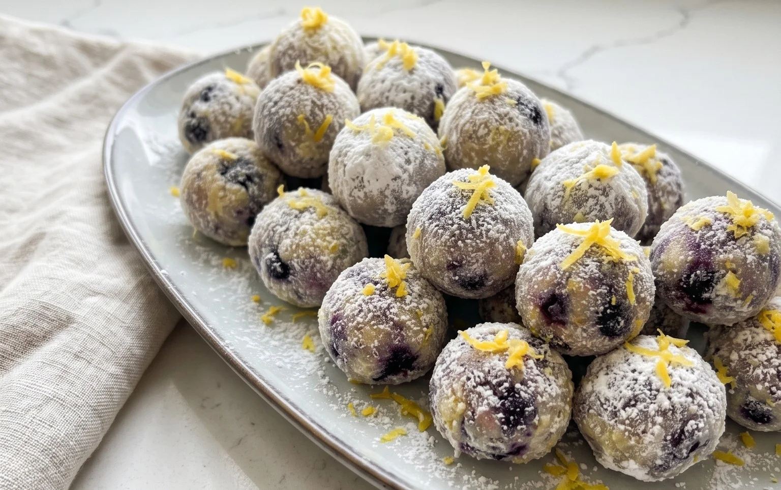 LEMON BLUEBERRY TRUFFLES