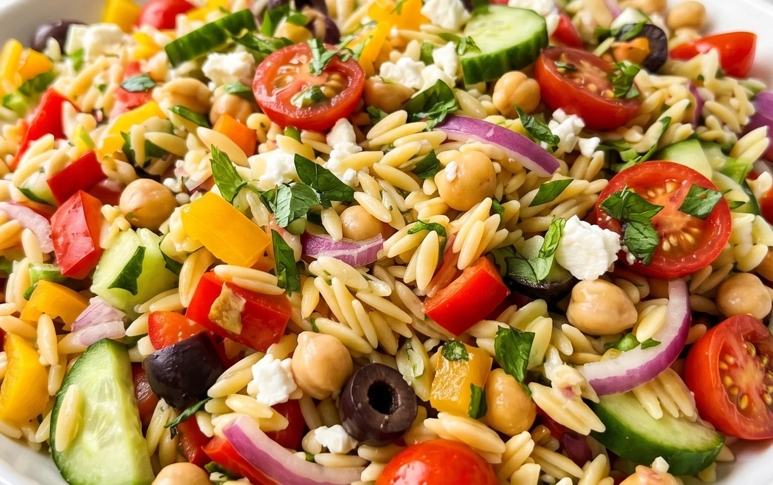 Rainbow Orzo Salad