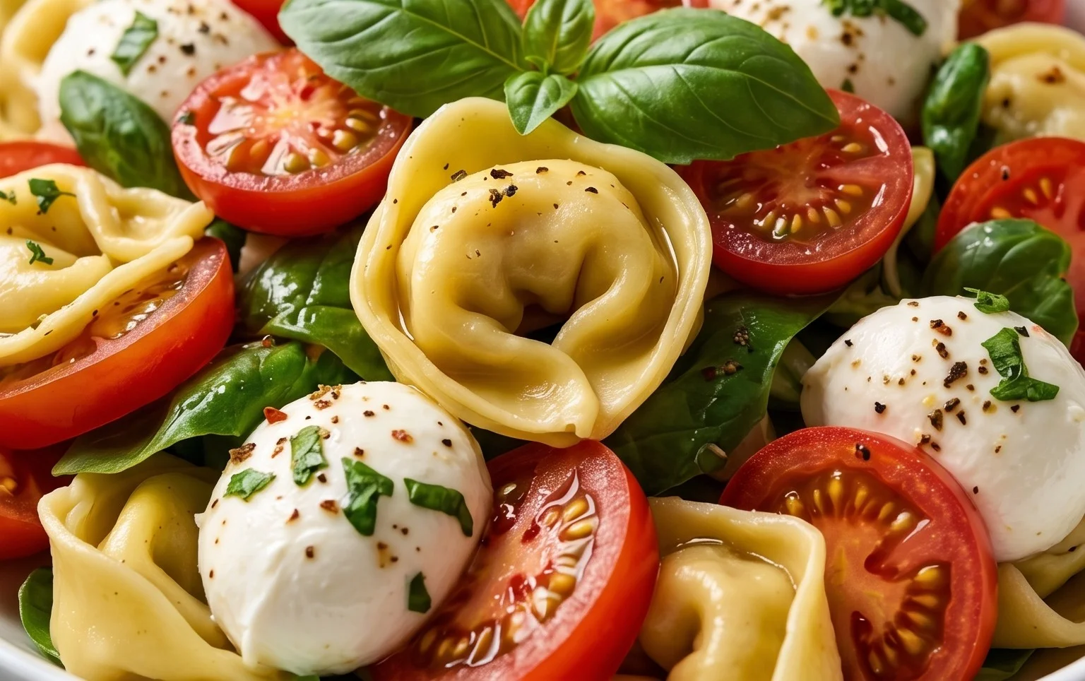 Tortellini Caprese Salad
