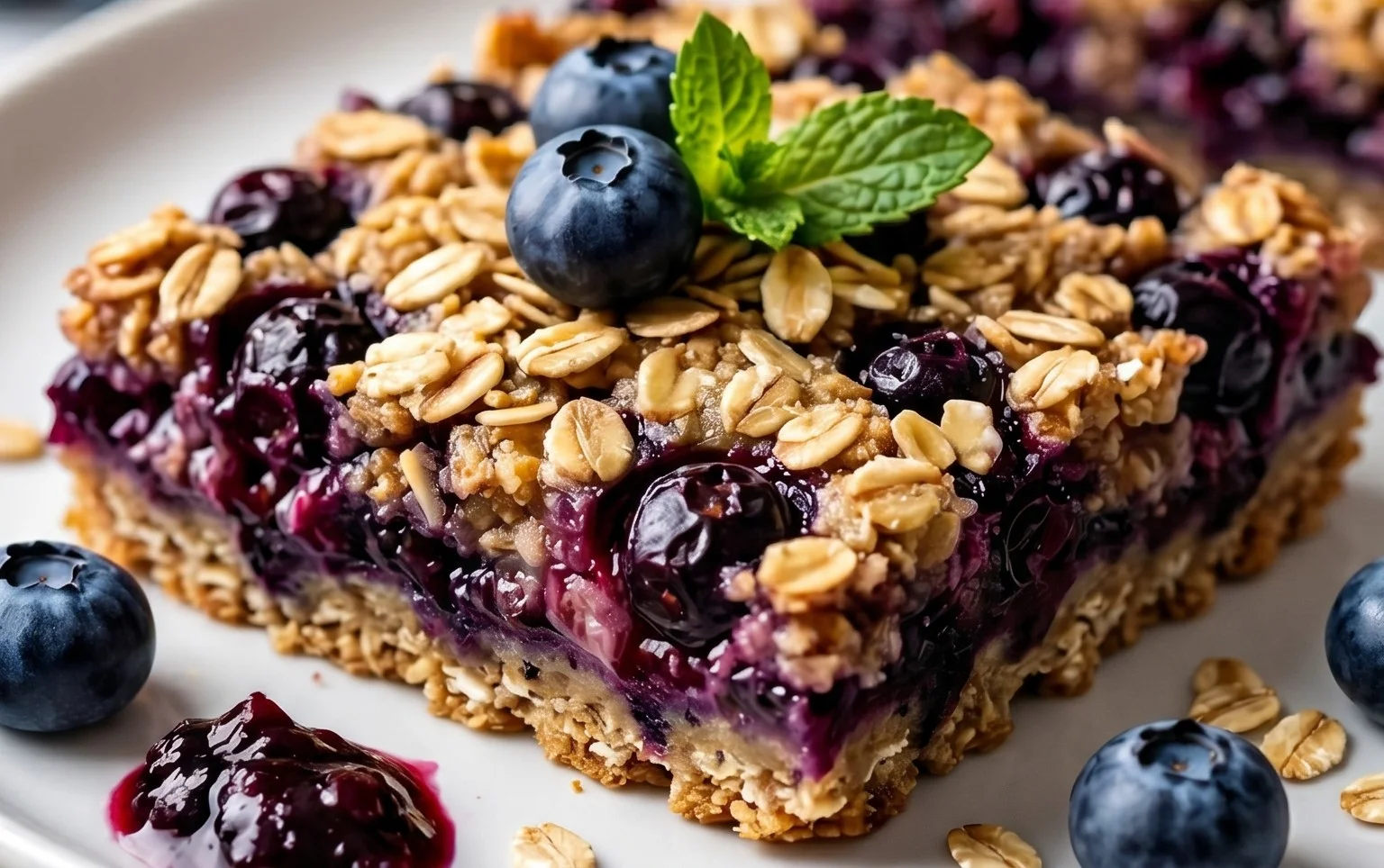 Blueberry Oatmeal Bars