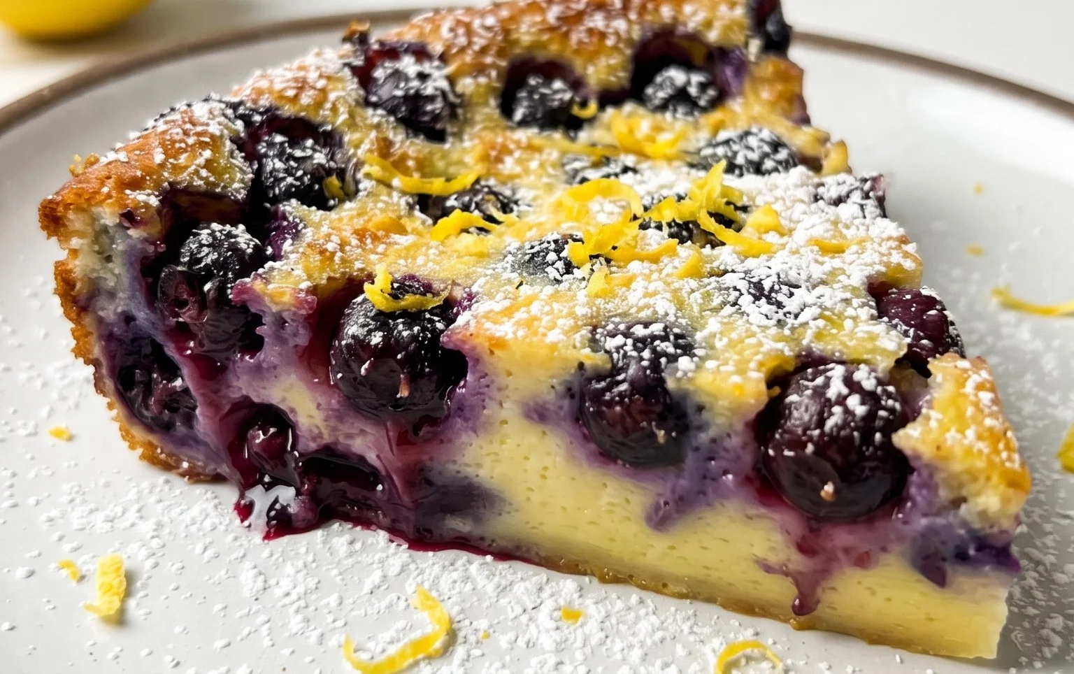 Lemon Blueberry Clafoutis