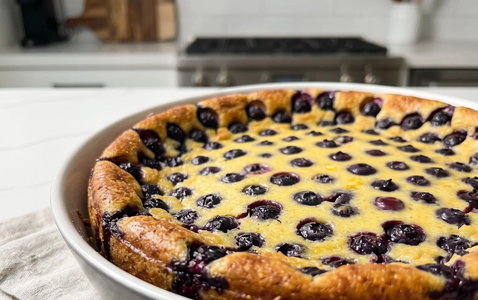 Lemon Blueberry Clafoutis