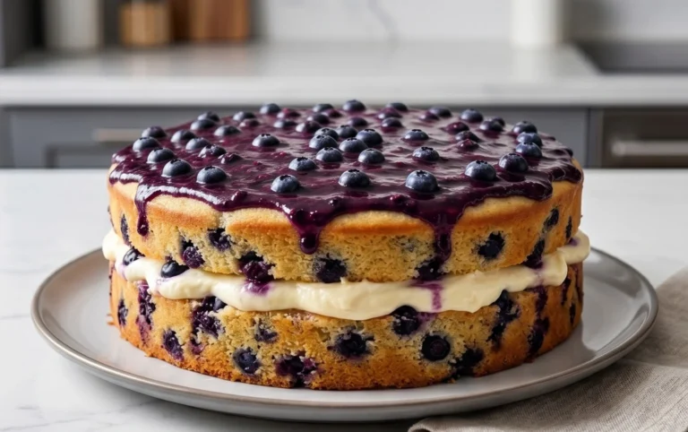 Nova Scotia Blueberry Cream Cake