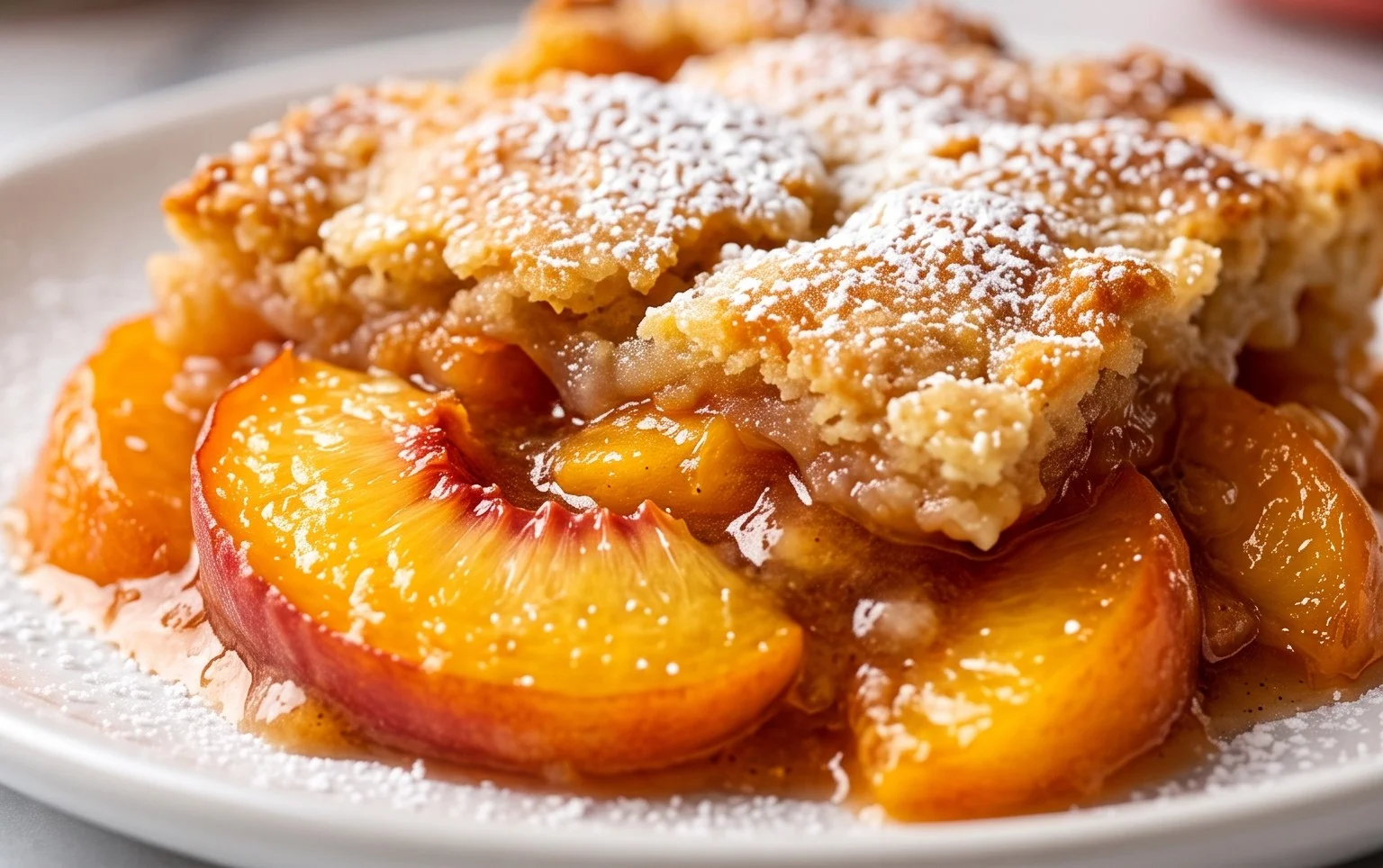 The Easiest Southern Peach Cobbler