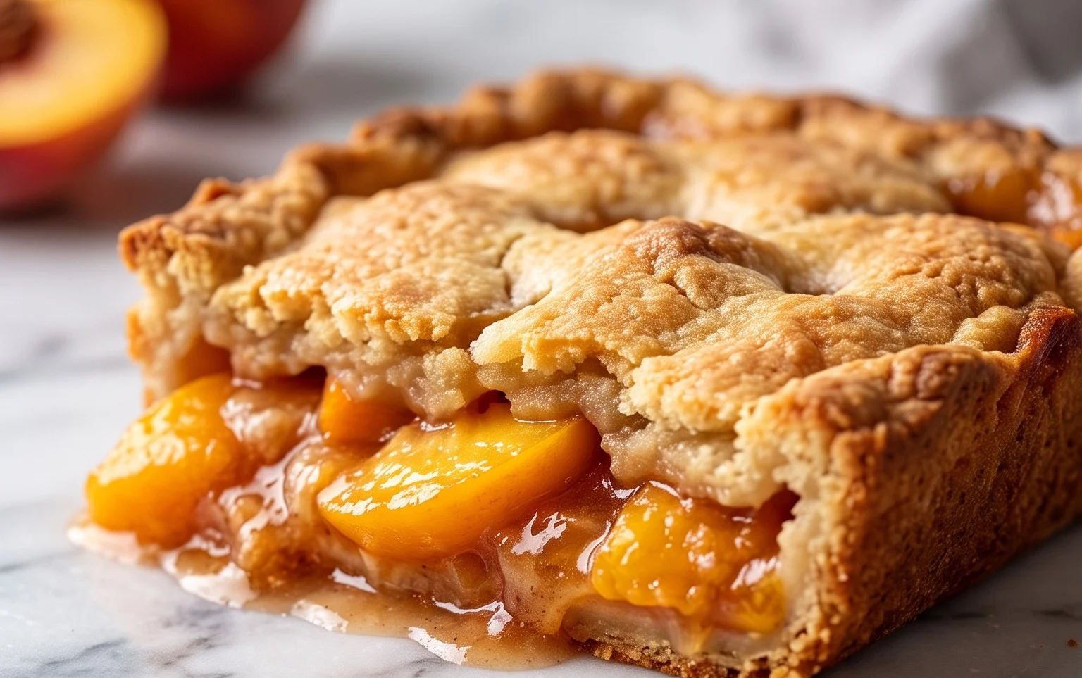 The Easiest Southern Peach Cobbler