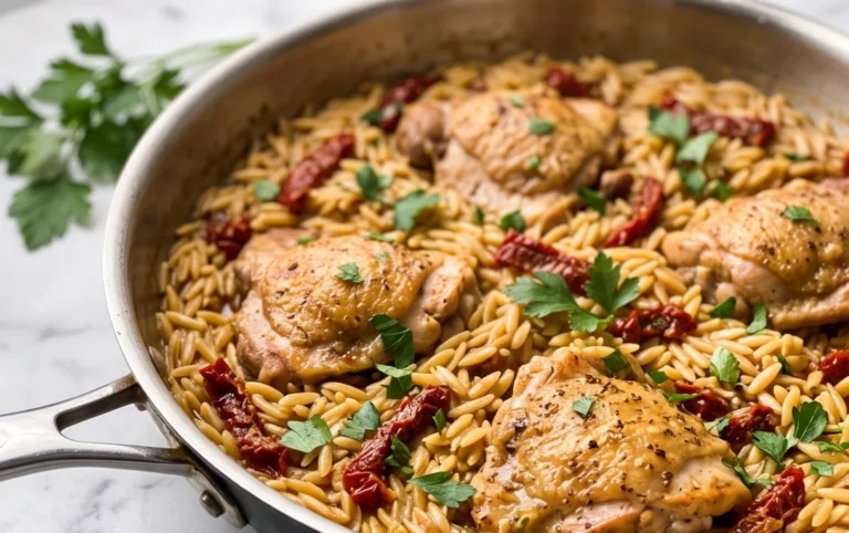 Chicken Orzo (30-Minutes, One-Pan)