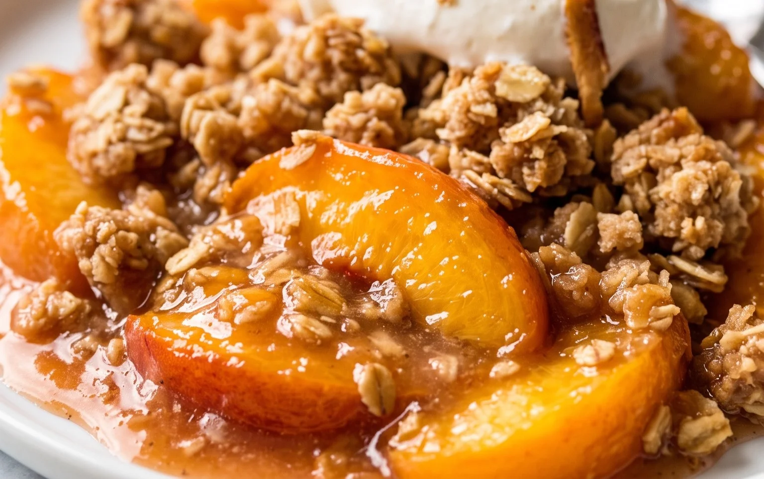 Fresh Peach Crisp Recipe