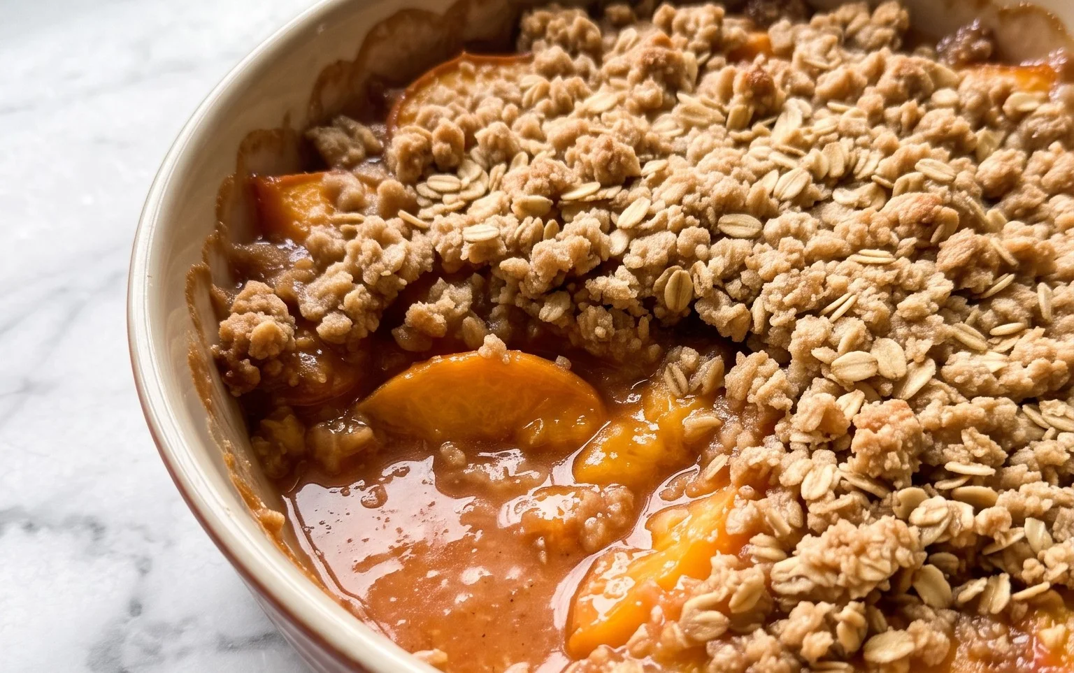 Fresh Peach Crisp Recipe