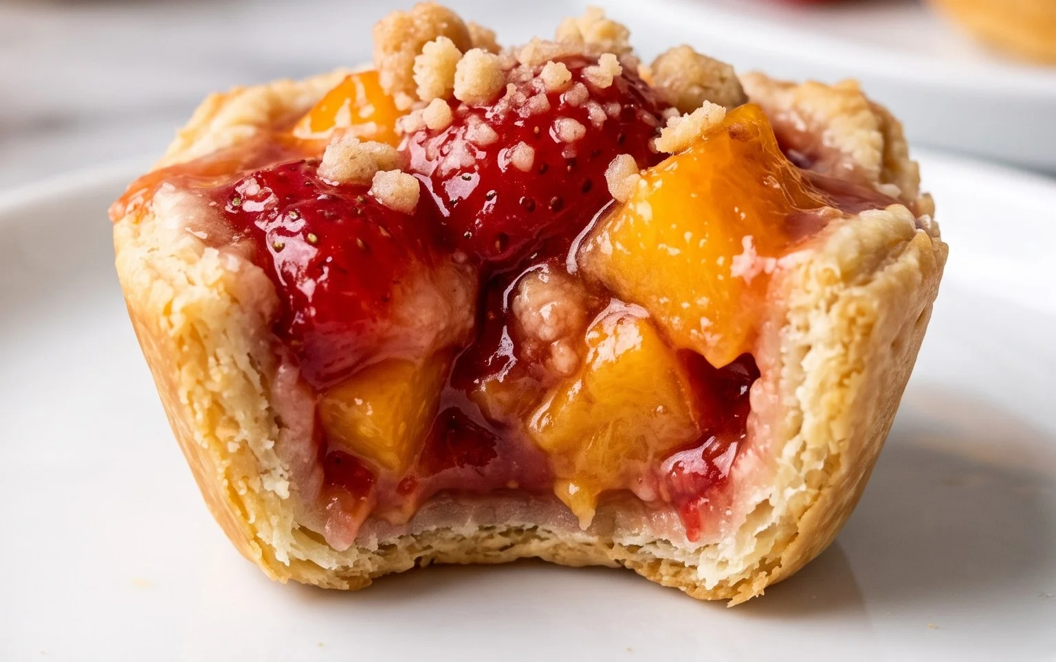 Strawberry Peach Pie Bites