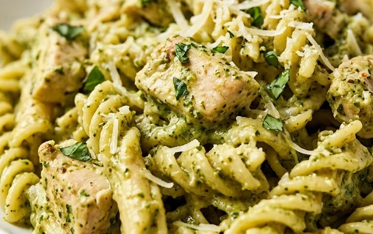 Creamy Chicken Pesto Pasta