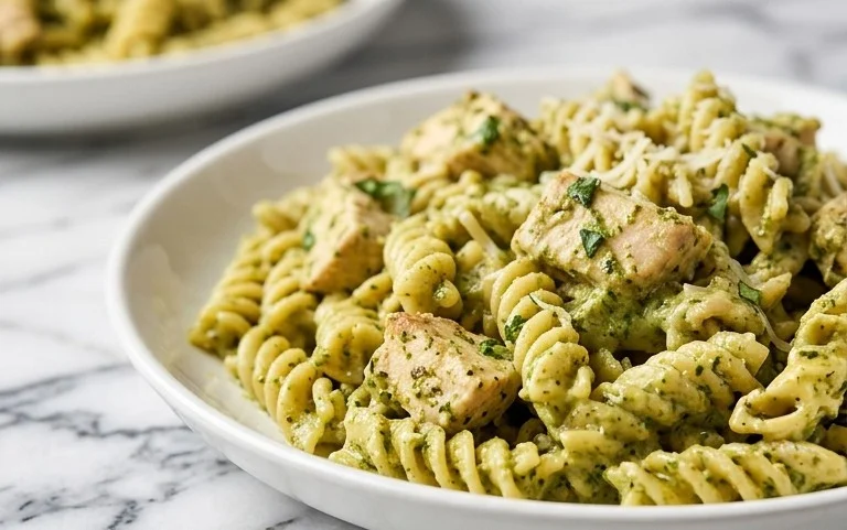 Creamy Chicken Pesto Pasta
