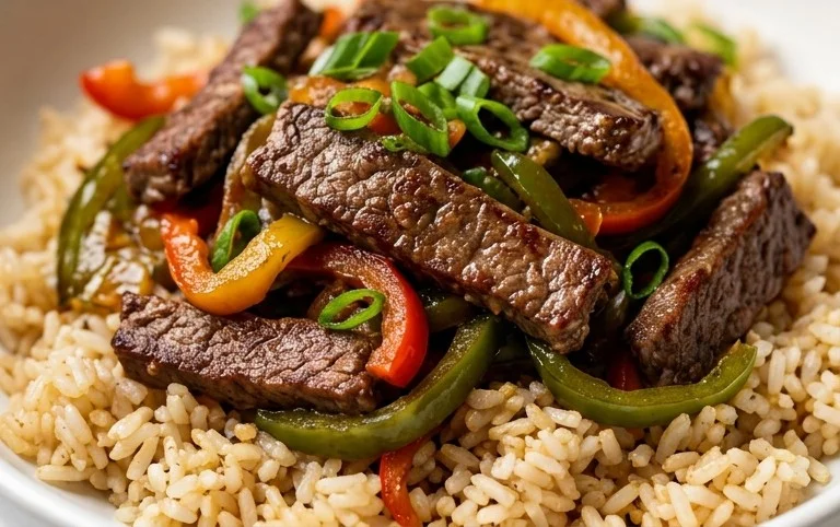 Beef Pepper Rice Bowl is a delicious meal option.