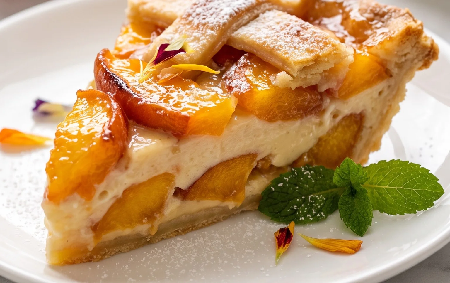 Peaches and Cream Pie