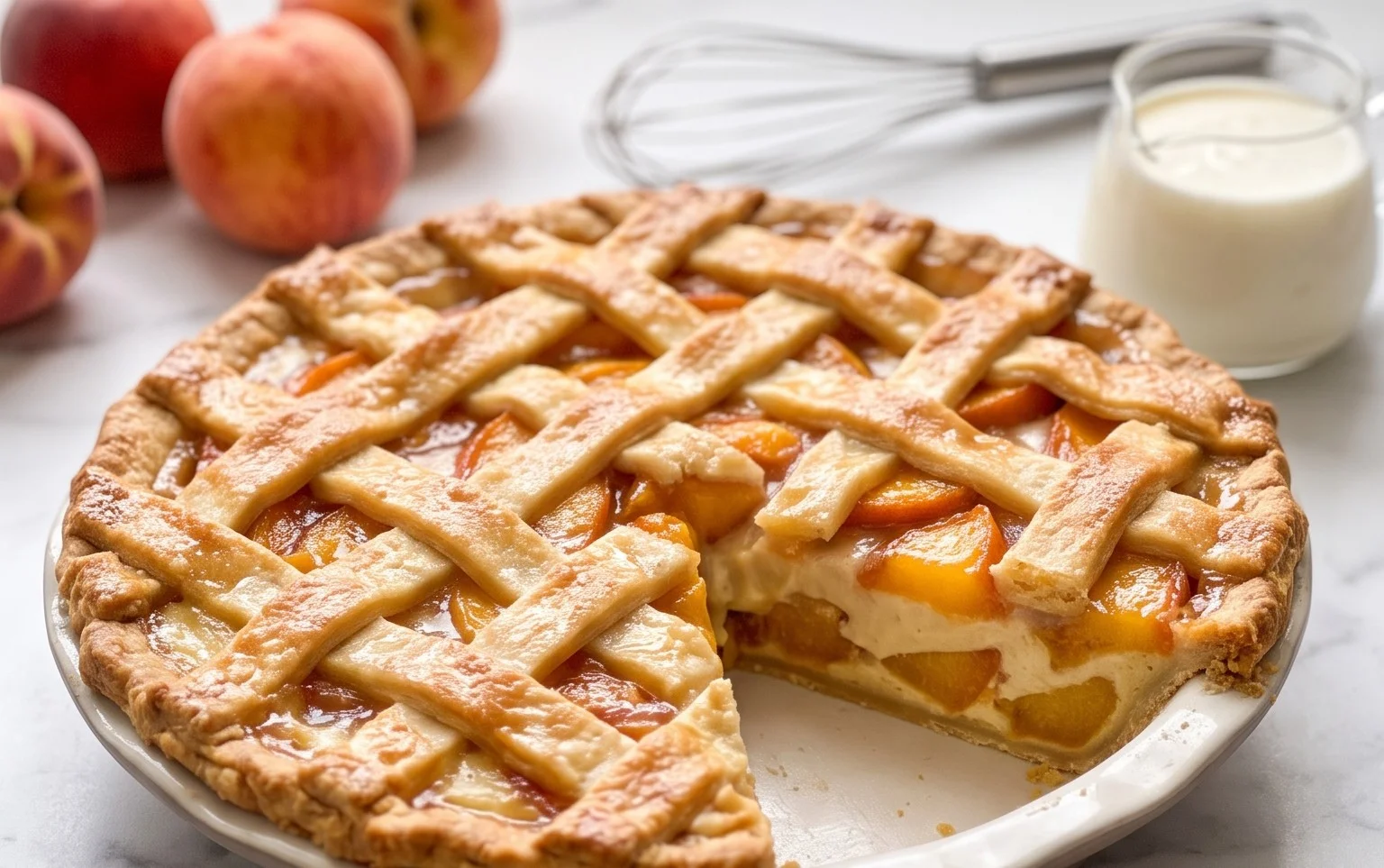 Peaches and Cream Pie