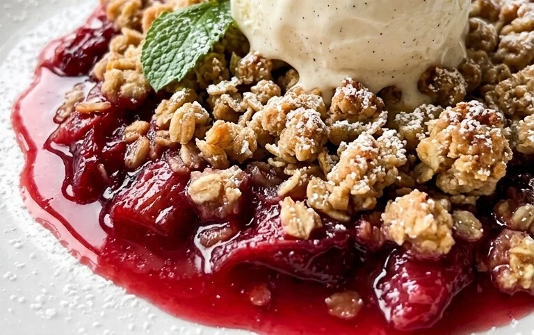 Easy Rhubarb Crisp