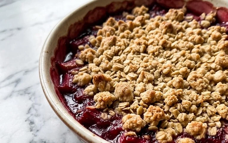 Easy Rhubarb Crisp