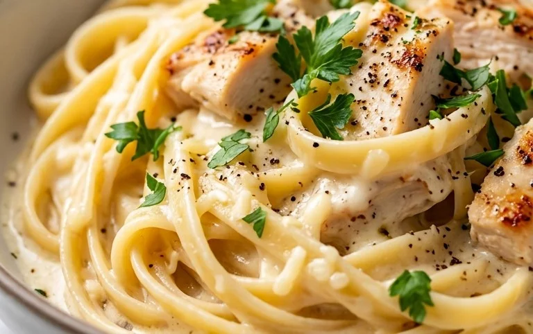 Low Calorie Chicken Alfredo