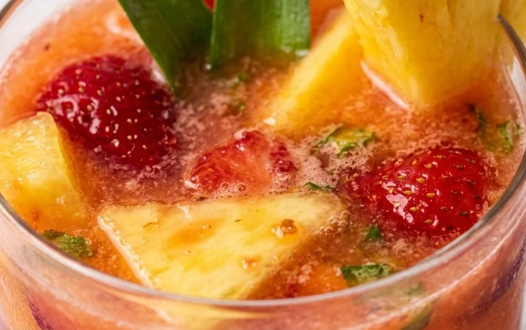 Pineapple Strawberry Agua Fresca
