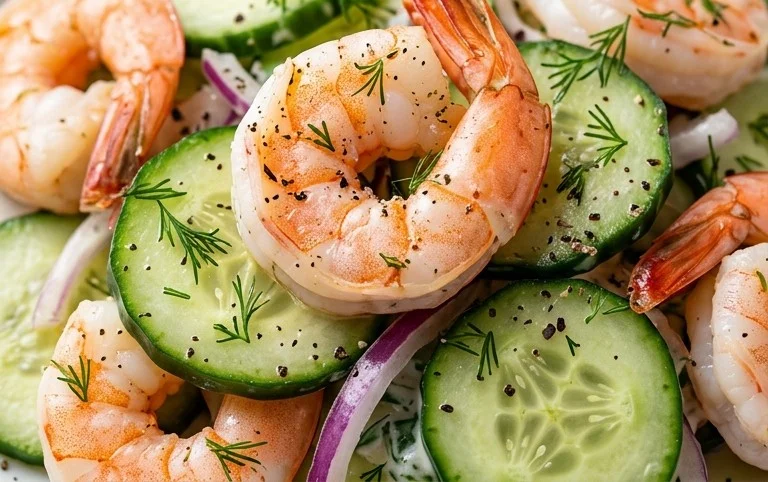 Cucumber Shrimp Salad