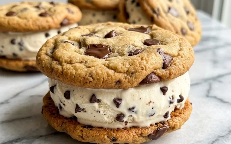 Cookie Ice Cream Sandwiches (Like a Chipwich!)