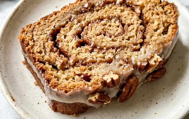 Cinnamon Roll Banana Bread