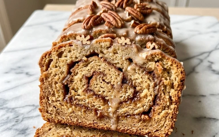 Cinnamon Roll Banana Bread
