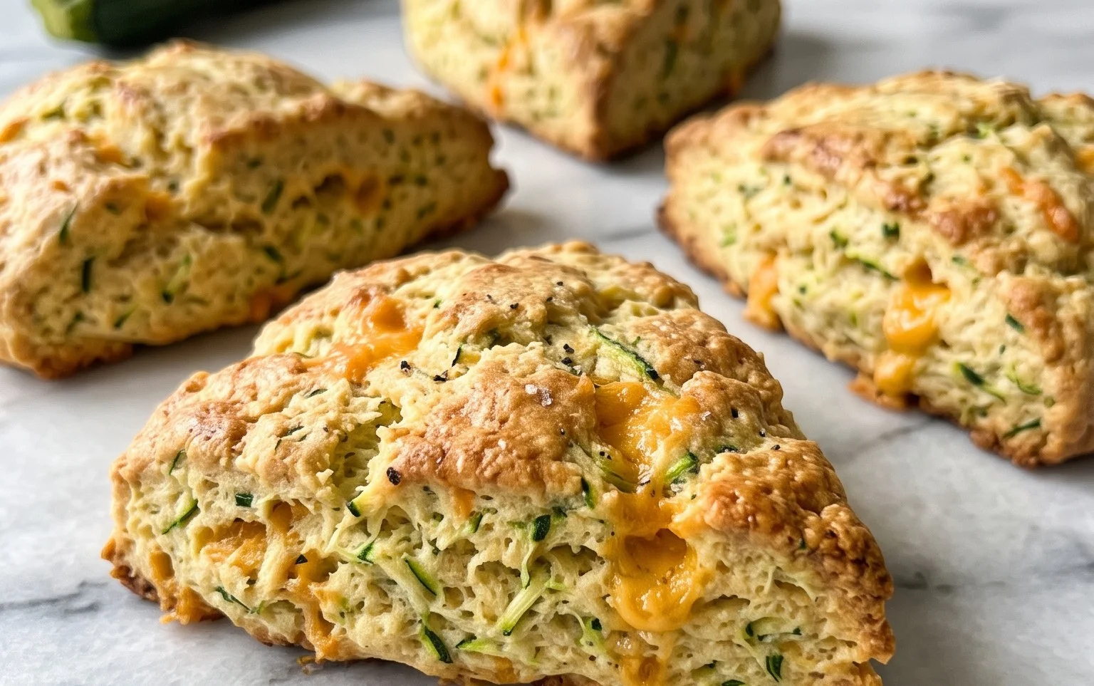 Zucchini Cheddar Scones