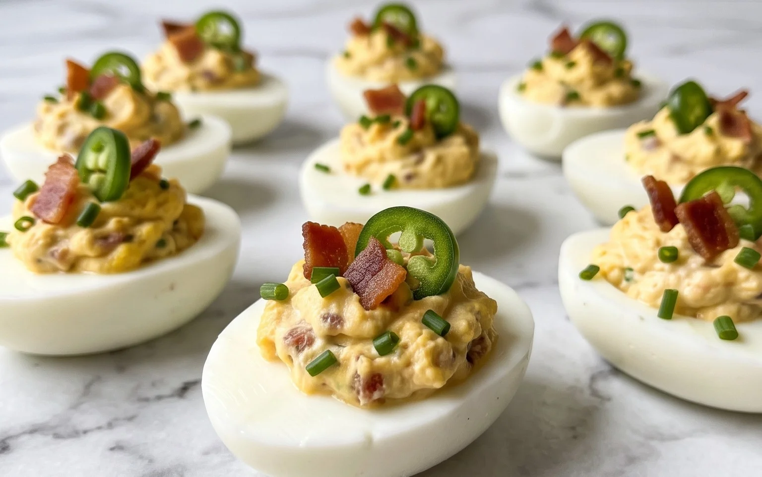 Jalapeno Popper Deviled Eggs