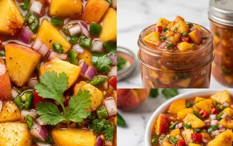 Sweet & Spicy Peach Salsa Canning Recipe