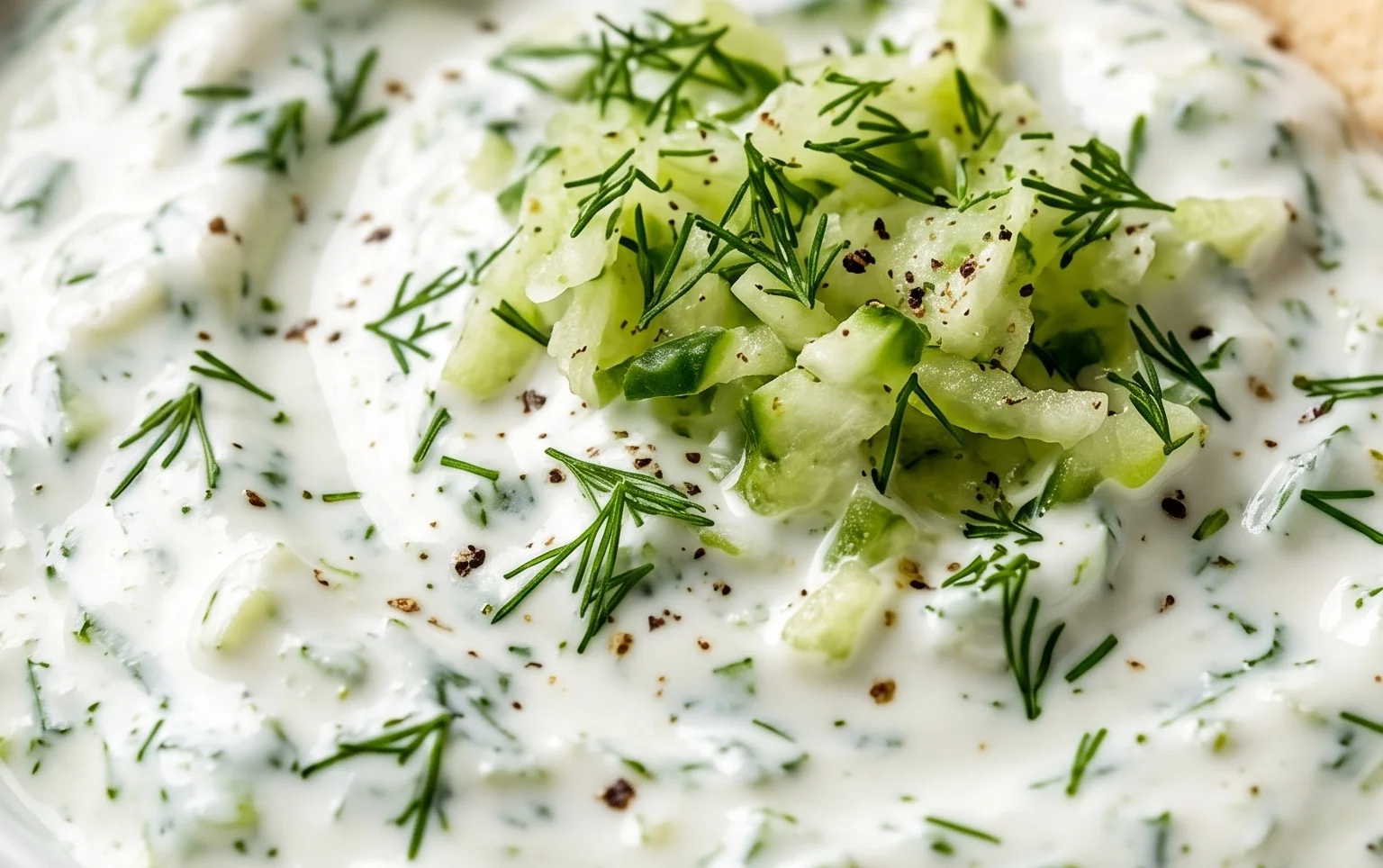 Cucumber Dip with Sour Cream and Dill