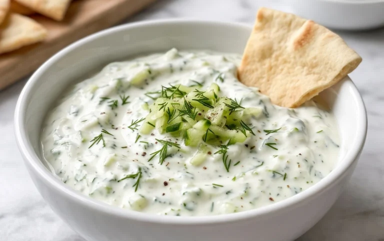 Cucumber Dip with Sour Cream and Dill