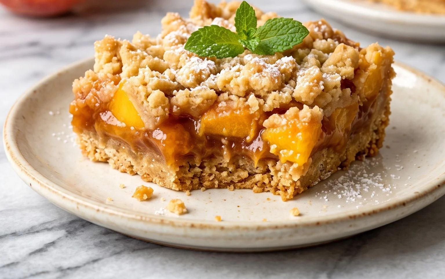 Fresh Peach Crum extractb Bars