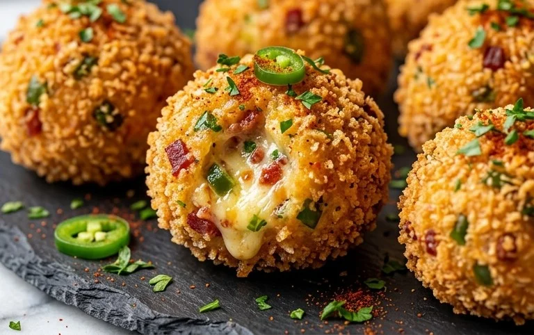 Beef Bacon Jalapeño Popper Cheese Balls