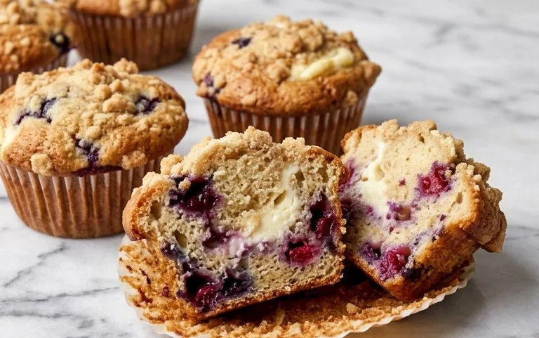 Berry Cream Cheese Muffins