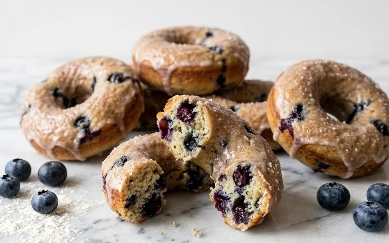 Blueberry Cake Donuts