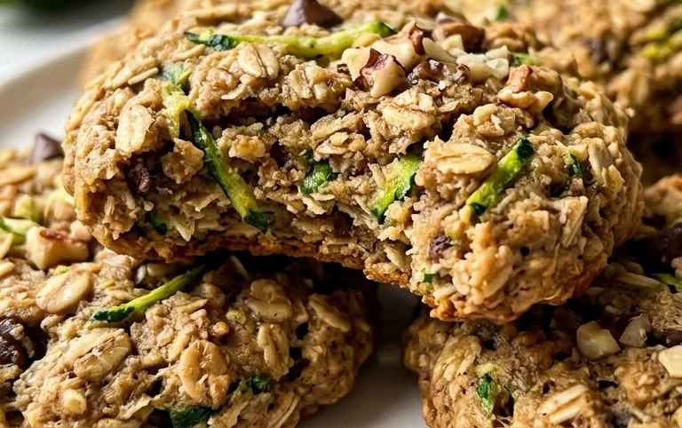 Healthy Zucchini Oatmeal Cookies