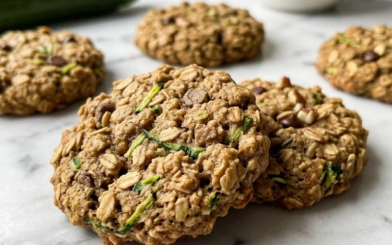 Healthy Zucchini Oatmeal Cookies