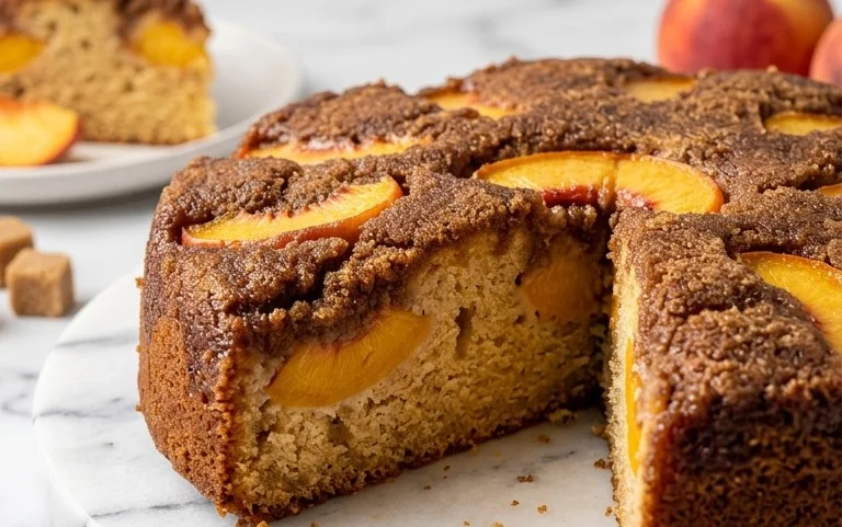 Brown Sugar Peach Cake