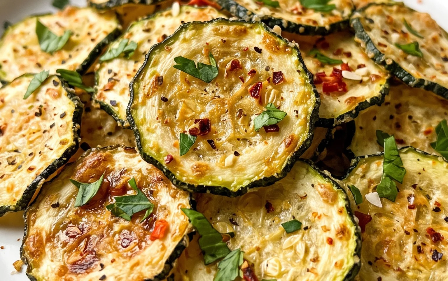Crispy Baked Zucchini Chips