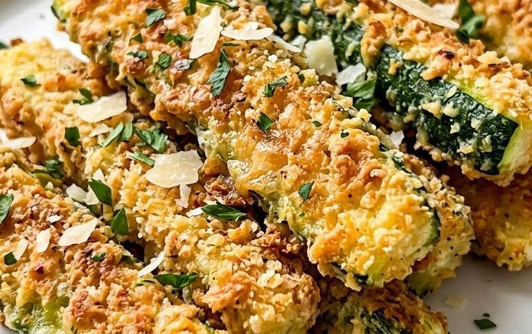 Parmesan Crusted Zucchini Sticks