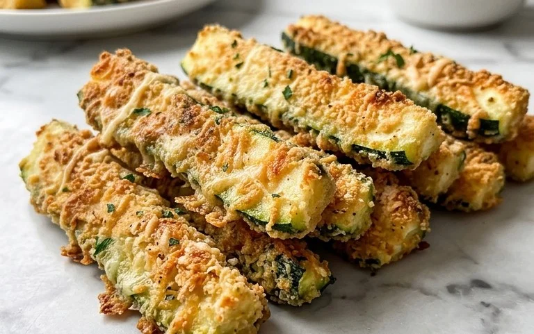 Parmesan Crusted Zucchini Sticks